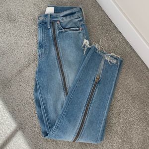 Mother Denim Zipper Jeans